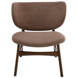 Beliani Traditional Armchair Day Boucle Taupe - thumbnail 5