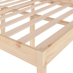 Berkfield Bed Frame Solid Wood Pine 140X190 Cm - thumbnail 6