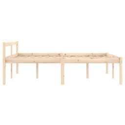 Berkfield Bed Frame Solid Wood Pine 140X190 Cm - thumbnail 5