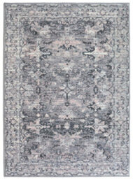 The Rugs Maestro Collection Vintage Design Rug In Grey & Pink  3118 Gb22 - thumbnail 1