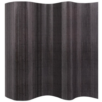 Berkfield Room Divider Bamboo Grey 250X165 Cm - image 1