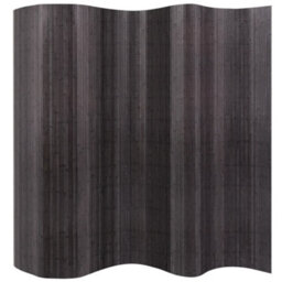 Berkfield Room Divider Bamboo Grey 250X165 Cm - thumbnail 1