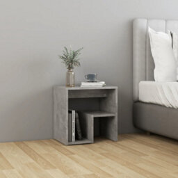 Vidaxl Bed Cabinet Concrete Grey 40X30X40 Cm Engineered Wood Bed Cabinets - thumbnail 1