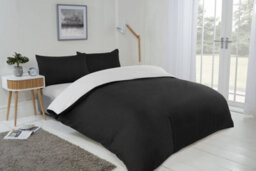 Brights Reversible Duvet - Black / White - thumbnail 2
