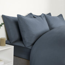 Ohs 2 X Pack Of Housewife Pair Pillowcases Set, Denim Blue -  50 X 75Cm - thumbnail 3
