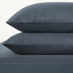 Ohs 2 X Pack Of Housewife Pair Pillowcases Set, Denim Blue -  50 X 75Cm - thumbnail 4