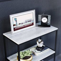 Lassic Vida Designs Brooklyn Grey 3 Tier Bookcase Industrial Freestanding Shelving Unit (H)780mm (W)600mm (D)300mm - thumbnail 3