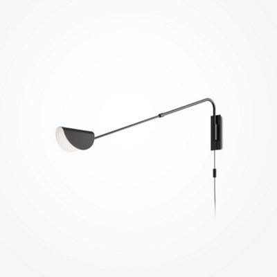 Luminosa Lighting Luminosa Maytoni Mollis Modern Wall Lamp Black G9 - image 1