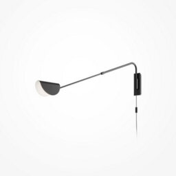 Luminosa Lighting Luminosa Maytoni Mollis Modern Wall Lamp Black G9 - thumbnail 1