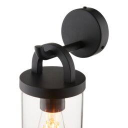 GoodHome Casterton Fixed Matt Black Mains-Powered (Wired) Incandescent Outdoor Wall Light - thumbnail 3