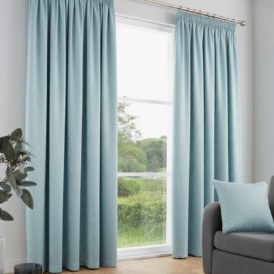 Fusion Galaxy Pair Of Light Reducing Thermal Effect Pencil Pleat Curtains - image 1