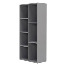 Grey 7 Cube Storage Unit Book Shelf Organizer Modular Open Cabinet Wooden Bookcase - thumbnail 3