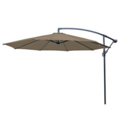 Sundaze 3M Taupe Garden Banana Parasol Cantilever Umbrella Hanging Patio Shade - thumbnail 3