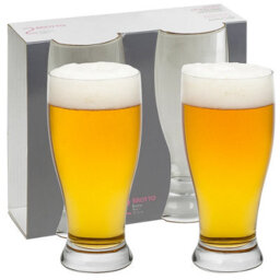 Queensway Home and Dining Set Of 4 Classic 20Oz Brotto Tulip Pint Glasses Pub Style Drinking Glasses - thumbnail 1