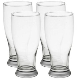 Queensway Home and Dining Set Of 4 Classic 20Oz Brotto Tulip Pint Glasses Pub Style Drinking Glasses - thumbnail 3