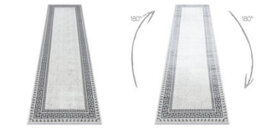 RugsX Carpet, Runner Allure 1960 Greek Key, Frame - Structural, Stylish, Glamour White 60X300 Cm - thumbnail 3