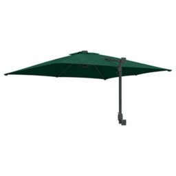 Berkfield Modern Wall-Mounted Garden Parasol Green 247 Cm - thumbnail 6