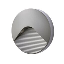 Zinc Crafter Fixed Matt Anthracite Charcoal Effect Mains-Powered Integrated Led Outdoor Brick On/off Wall Light 180Lm (Dia)13Cm - thumbnail 4