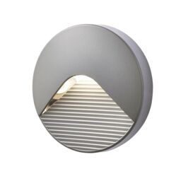 Zinc Crafter Fixed Matt Anthracite Charcoal Effect Mains-Powered Integrated Led Outdoor Brick On/off Wall Light 180Lm (Dia)13Cm - thumbnail 3