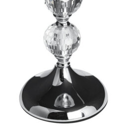 Beliani Candle Holder Cotui Glass 36 Cm Silver - thumbnail 7