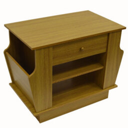 Watsons Companion  Storage Side  End Table With Magazine Rack  Oak - thumbnail 1