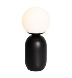 Nordlux Notti Metal Table Lamp Hand Blown Glass Black,mains - thumbnail 2