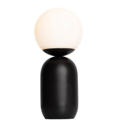 Nordlux Notti Metal Table Lamp Hand Blown Glass Black,mains - thumbnail 3