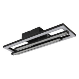 Luminosa Lighting Luminosa Highway Integrated Led Semi Flush Ceiling Light Matt Black 2X Led 4000K - thumbnail 2