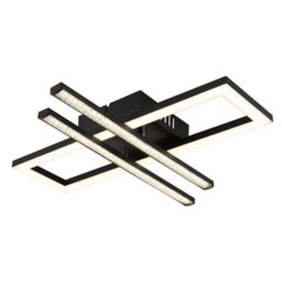 Luminosa Lighting Luminosa Highway Integrated Led Semi Flush Ceiling Light Matt Black 2X Led 4000K - thumbnail 5