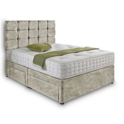 Dining Tables Rio Matching Headboard Divan Set, 2 Drawer On Same Side With Sprung 1500 Comfort Mattress - King - thumbnail 4