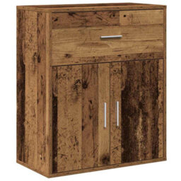 Berkfield Sideboard With Drawer Old Wood 60 X 31 X 70 Cm Engineered Wood - thumbnail 2