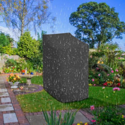 Garden Chair Cover For Stackable Chairs, Waterproof, Uv-Resistant, Outdoor In 210D Oxford Fabric, 114 X 85 65 Cm, Black - thumbnail 5