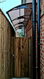 Canofix UK Canofix Door Canopy Pc 7000 Width X 1000 Projection (Black Bracket - Bronze Sheet) - thumbnail 4