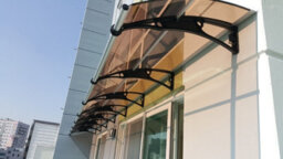 Canofix UK Canofix Door Canopy Pc 7000 Width X 1000 Projection (Black Bracket - Bronze Sheet) - thumbnail 2