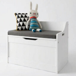 Nöa & Nani Noa & Nani Kids Toy Storage Box Lola With Padded Seat Cushion - Wooden Chest With Soft-Close Safety Lid - thumbnail 2