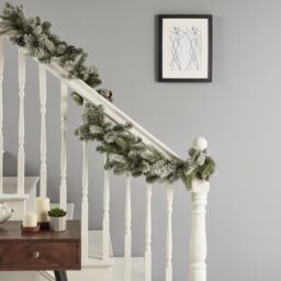 1828mm Frosted Pinecone Garland - Green - thumbnail 3