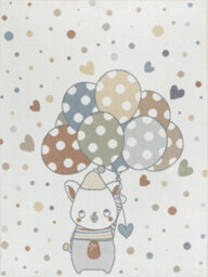 Livabliss Lillian-Kids Multicoloured Beige Grey Washable Rug For Children's Rooms 120 X 170 Cm Easy Care, Non Shedding - thumbnail 1