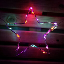 Samuel Alexander 2.6M Set Of 10 Star Curtain Lights 227 Rainbow Leds Microbrights String Lights - thumbnail 6