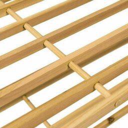 3 Tier Natural Wooden Entry Way Shoe Rack Storage Bench Durable & Sturdy Space Saver Perfect For Hallway Bedroom Organiser Holder - thumbnail 2