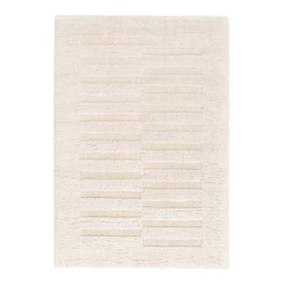 Sweeek - Indoor Rug With Raised Pattern Cream 230X160Cm - Rio - image 1