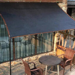 Black 3X5M Rectangular Shade Sail Uv Resistant Breathable - thumbnail 5