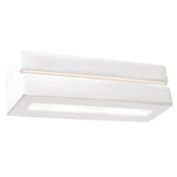 Luminosa Lighting Luminosa 1 Light Ceramic Flush Wall Light White, E27 - thumbnail 3