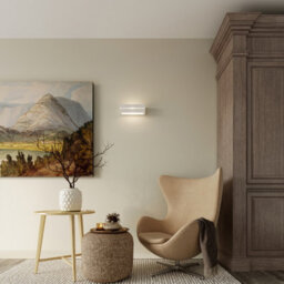 Luminosa Lighting Luminosa 1 Light Ceramic Flush Wall Light White, E27 - thumbnail 8