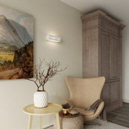 Luminosa Lighting Luminosa 1 Light Ceramic Flush Wall Light White, E27 - thumbnail 9