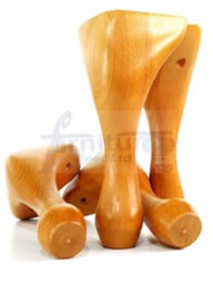 L&F Queen Anne Wooden Legs 150mm High Set Of 4 Oak Replacement Furniture Feet Chairs Sofas Footstools (Self Fixed) - thumbnail 3