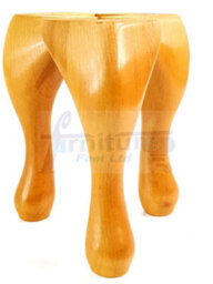 L&F Queen Anne Wooden Legs 150mm High Set Of 4 Oak Replacement Furniture Feet Chairs Sofas Footstools (Self Fixed) - thumbnail 5