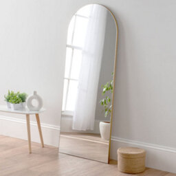 Yearn Large Contemporary Arched Mirror Gold - thumbnail 1