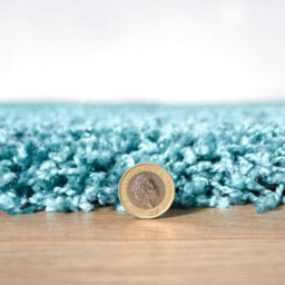 "Bravich Duck Egg Blue Thick Shaggy Rug - California - 110X160Cm (3'7X5'4"")" - thumbnail 4