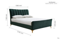 Birlea Clover King  Bed Frame In Green Fabric - thumbnail 9