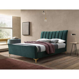 Birlea Clover King  Bed Frame In Green Fabric - thumbnail 1